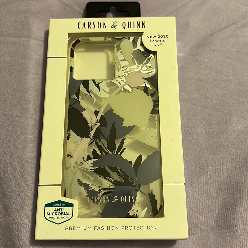 Carson quinn blue leaves iPhone 12 Pro Max case